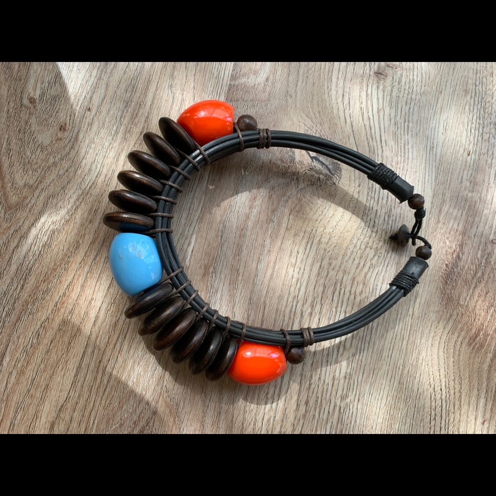 African Tribal Collar Statement Necklace
